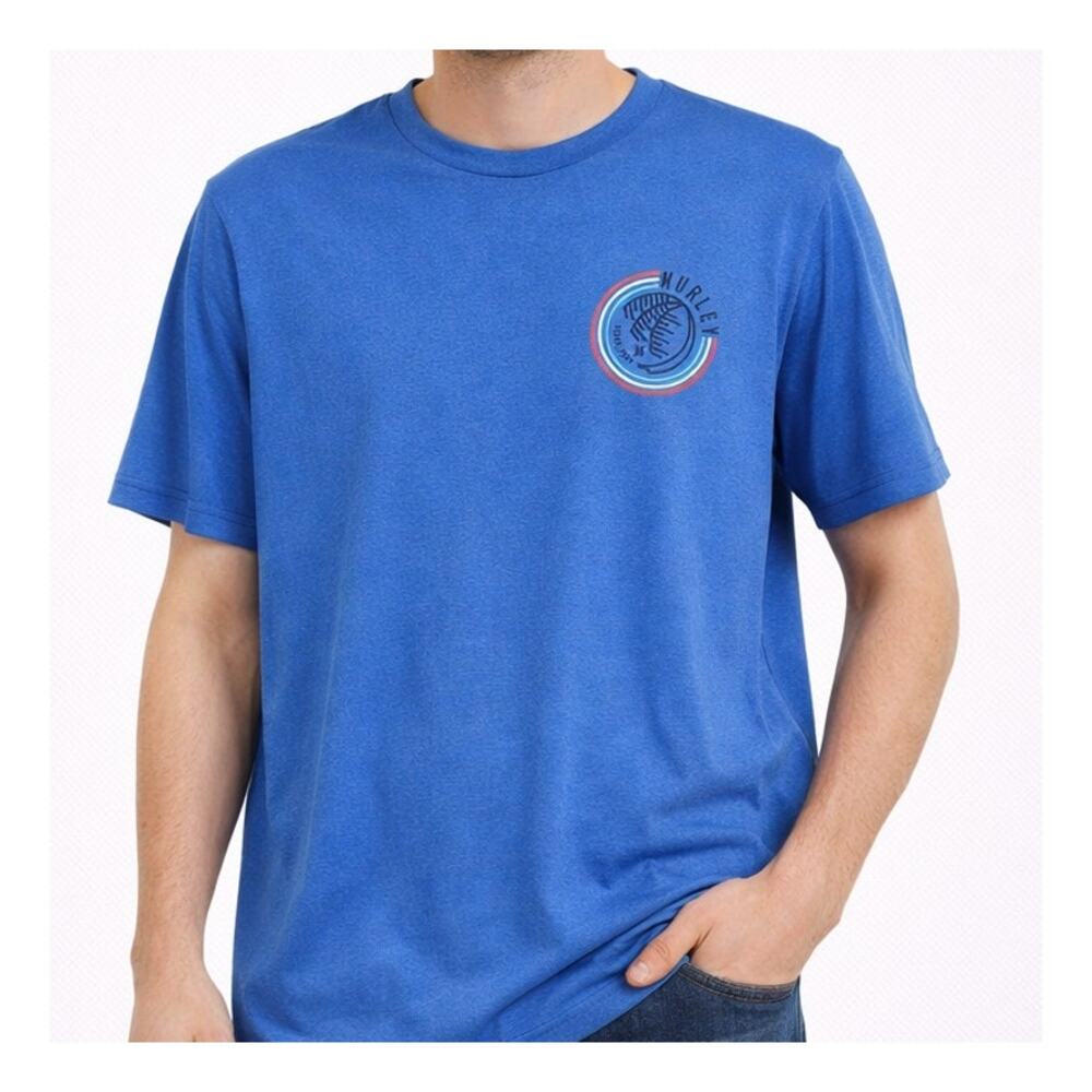 Hurley Blue UPF 50+ Blue Graphic T Shirt Small